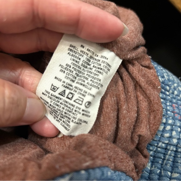 Anthropologie Pilcro and the Letterpress Chambray Blue Puffer Vest - Picture 5 of 13